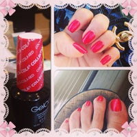Photo taken at Green Lovers Nail Boutique by Azul C. on 8/31/2014