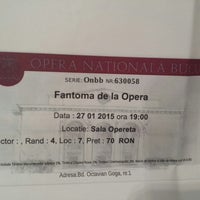 Photo taken at Teatrul de Operetă și Musical &amp;quot;Ion Dacian&amp;quot; by Sara A. on 1/27/2015