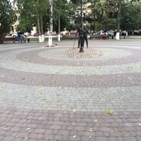 Photo taken at памятник Левитану by Максим Т. on 9/10/2015
