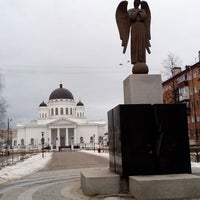 Photo taken at Памятник &quot;Скорбящий ангел&quot; by Дарья К. on 2/19/2014