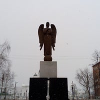 Photo taken at Памятник &amp;quot;Скорбящий ангел&amp;quot; by Дарья К. on 2/21/2014