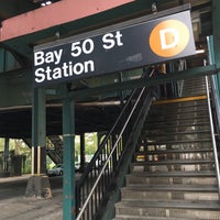 Photo taken at MTA Subway - Bay 50th St (D) by Dennis F. on 8/18/2016