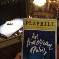 Photo taken at An American In Paris at The Palace Theatre by Dennis F. on 9/27/2015