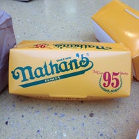 Photo taken at Nathan&amp;#39;s Famous by Matt F. on 3/26/2013