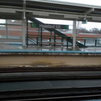 Photo taken at CTA - Halsted by Tacuma R. on 4/17/2013