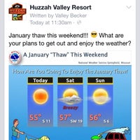 Foto scattata a Huzzah Valley Resort da Valley B. il 1/16/2015