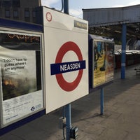 Photo taken at Neasden London Underground Station by Mike W. on 10/14/2016