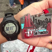 Photo taken at San Francisco Rock and Roll 13.1 Finish Line by James G. on 4/7/2013