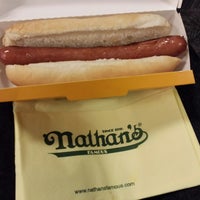 Photo taken at Nathan&amp;#39;s Famous by Jason B. on 12/16/2014