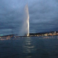 Photo taken at Geneva Water Fountain by Marco E. on 5/3/2013