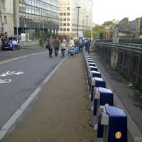 Photo taken at TfL Santander Cycle Hire by Ludovic L. on 10/3/2012