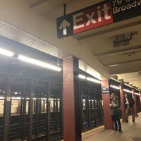 Photo taken at MTA Subway - 79th St (1) by Kimilee B. on 11/8/2018