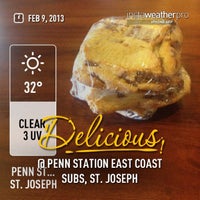 Photo taken at Penn Station East Coast Subs by Paul M. on 2/9/2013