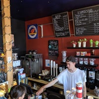 Photo taken at Moody&amp;#39;s Organic Coffee Bar by Mike P. on 8/11/2019