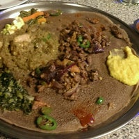 Photo taken at Kokeb Ethiopian Restaurant by Arathi K. on 2/19/2014