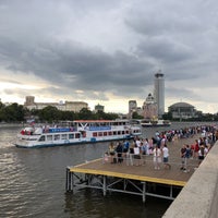 Photo taken at Причал «Новоспасский мост» by Rita A. on 8/8/2020
