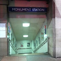 Photo taken at Monument London Underground Station by Rita A. on 11/23/2019