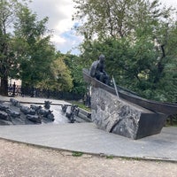 Photo taken at Памятник Михаилу Шолохову by Rita A. on 8/18/2021
