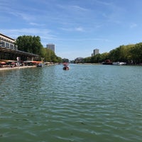 Photo taken at Bassin de la Villette by Rita A. on 8/23/2019