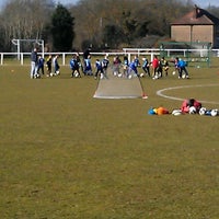 Photo taken at Leatherhead Youth Football Club by Tim L. on 4/6/2013