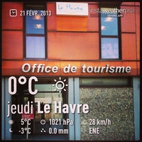 Photo taken at Office de Tourisme de l&amp;#39;Agglomération Havraise by LeHavreTourisme on 2/21/2013