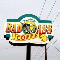 Photo taken at Bad Ass Coffee of Hawaii by Lee B. on 3/16/2013