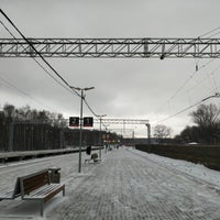 Photo taken at Ж/д платформа «Яуза» by N. on 1/15/2019