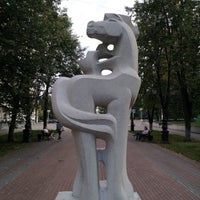 Photo taken at Аллея скульптур by N. on 8/20/2019