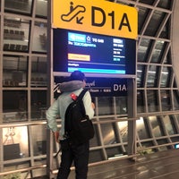 Photo taken at Gate D1A by Jina P. on 10/7/2018