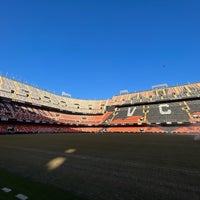 Photo taken at Mestalla Stadium by Nestor G. on 10/2/2023