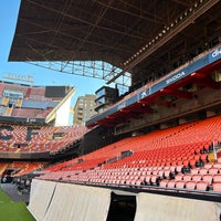 Photo taken at Mestalla Stadium by Nestor G. on 10/2/2023