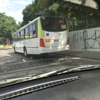 Photo taken at Ponto de Ônibus Fiocruz by Fernando L. on 2/25/2016