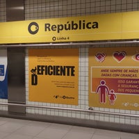 Photo taken at República Station (Metrô) by Leonardo C. on 9/8/2022