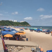 Photo taken at Praia do Tombo by Leonardo C. on 1/30/2024