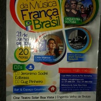 Photo taken at festa da musica França Brasil by Jura S. on 6/21/2014
