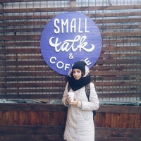 Photo taken at Small Talk &amp;amp; Coffee by Kate U. on 12/14/2014