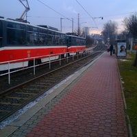 Photo taken at Trojská (tram, bus) by Leni K. on 12/3/2012