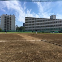Photo taken at 亀戸野球場 by Kazuhito T. on 6/26/2016