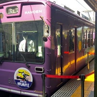Photo taken at Randen Arashiyama Station (A13) by クゥちぃ on 5/5/2024