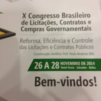 Photo taken at X Congresso Brasileiro de Licitacoes, Contratos e Compras Governamentais by Josuefilho f. on 11/26/2014