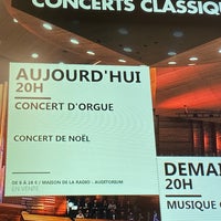 Photo taken at Auditorium de la Maison de la Radio by Huguette R. on 12/18/2019