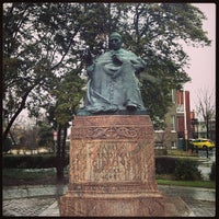 Photo taken at James Cardinal Gibbons Statue by Brad L. on 3/6/2013