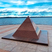 Photo taken at Скульптура «Пирамида» by Алексей Т. on 2/17/2022