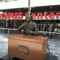 Photo taken at Chick Hearn Statue by GumboMike on 5/12/2012