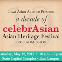 Photo taken at CelebrAsian: Iowa&#39;s Annual Asian Heritage Festival by Iowa Asian Alliance (. on 4/12/2012