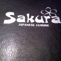 Photo taken at Sakura Japanese Cuisine by Lauren C. on 7/28/2012
