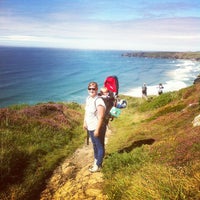 Photo taken at Mawgan Porth by Jonathan J. on 8/19/2012