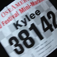 Photo taken at OneAmerica 500 Festival Mini Marathon by Kylee P. on 5/4/2013