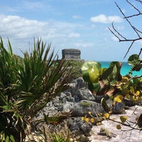 Photo taken at Tulum Archeological Site by Alicia G. on 3/24/2016