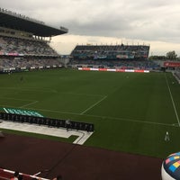 Photo taken at Ekimae Real Estate Stadium by Mai on 6/25/2017